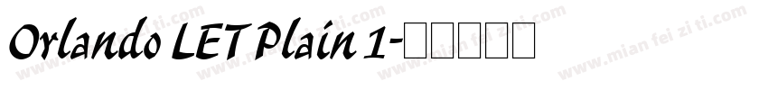 Orlando LET Plain 1字体转换